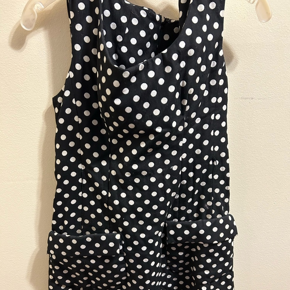 Cotton 50s polka dot dress with deep pockets